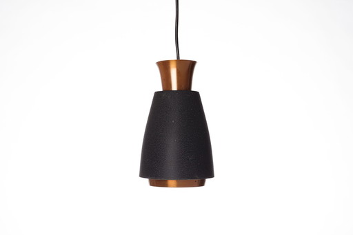 Mid-Century Vintage koperen hanglamp, Denemarken 1970's