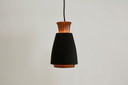 Mid-Century Vintage koperen hanglamp, Denemarken 1970's