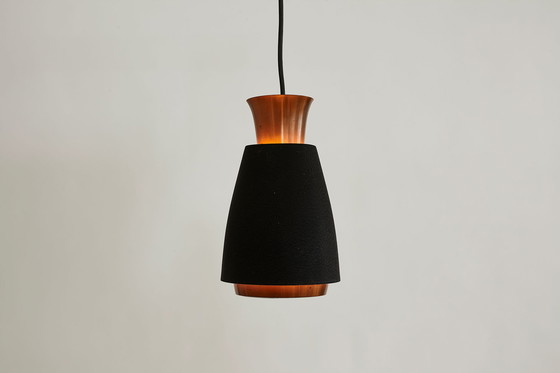 Image 1 of Mid-Century Vintage koperen hanglamp, Denemarken 1970's