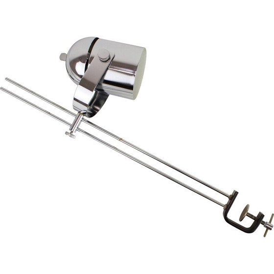 Image 1 of Vintage verstelbare metalen en chromen tafellamp van Stanislav Indra voor Combi Lux, Tsjecho-Slowakije 1970