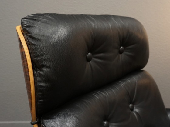 Image 1 of Stoll Giroflex vintage fauteuil leer palissander