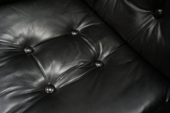 Image 1 of Stoll Giroflex vintage fauteuil leer palissander