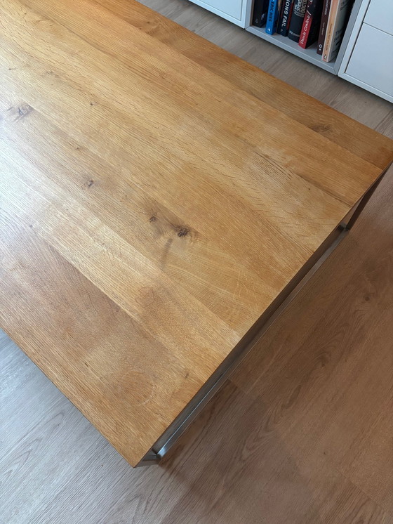 Image 1 of Ethnicraft Thin Oak Salontafel | 120 X 70 X 30 Cm