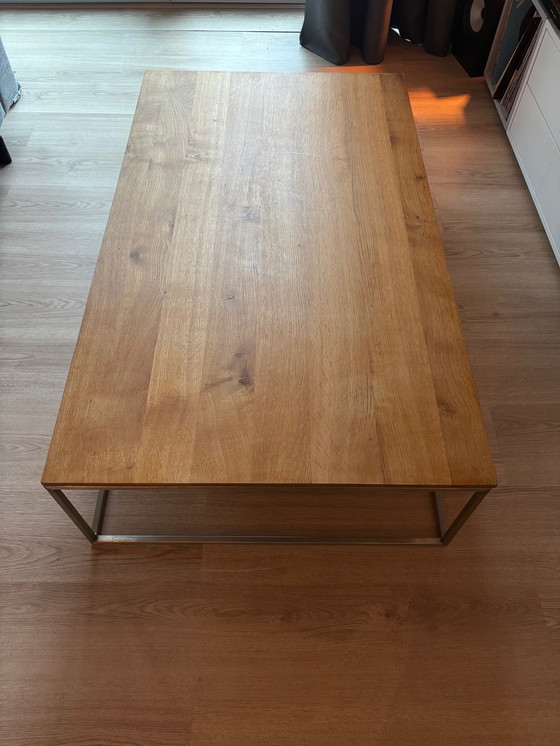 Image 1 of Ethnicraft Thin Oak Salontafel | 120 X 70 X 30 Cm