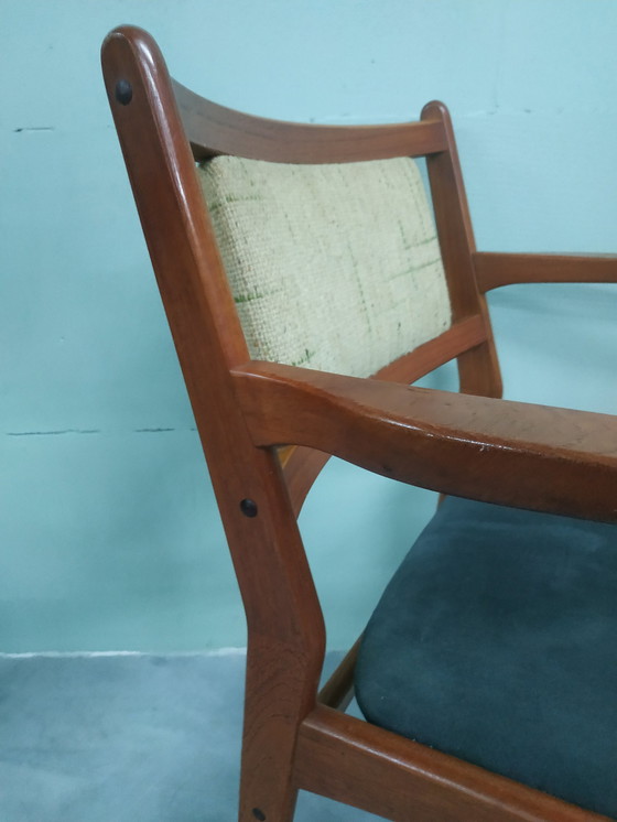 Image 1 of Deense Teak Jaren 60 Design Bureaustoel 