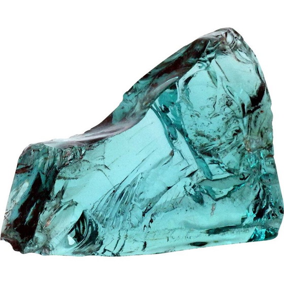 Image 1 of Vintage presse-papier in geciseleerd glas door Saint Gobain voor Max Ingrand, Frankrijk 1960