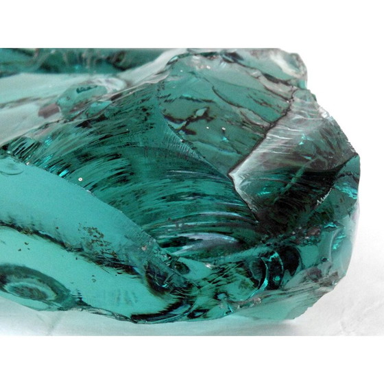 Image 1 of Vintage presse-papier in geciseleerd glas door Saint Gobain voor Max Ingrand, Frankrijk 1960