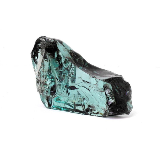 Image 1 of Vintage presse-papier in geciseleerd glas door Saint Gobain voor Max Ingrand, Frankrijk 1960