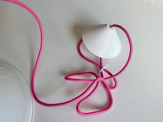 Image 1 of Vintage "P & T" opaal glazen hanglamp door Michael Bang voor Holmegaard, Denemarken 1970