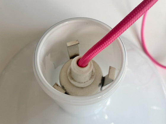 Image 1 of Vintage "P & T" opaal glazen hanglamp door Michael Bang voor Holmegaard, Denemarken 1970