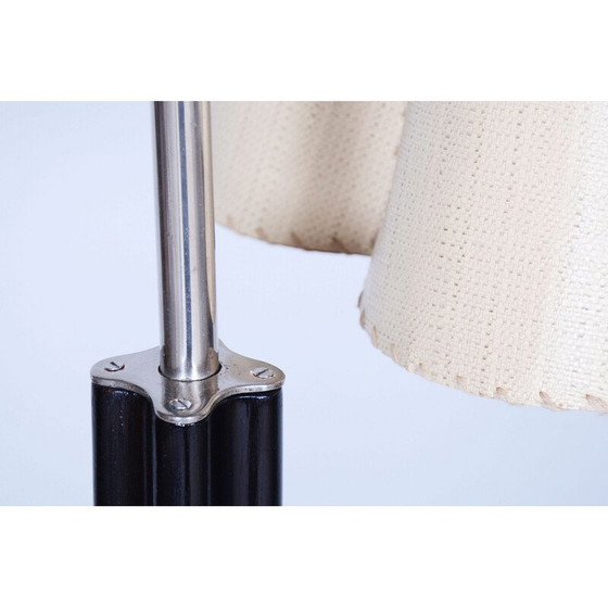 Image 1 of Vintage Art Deco walnoot en eiken vloerlamp door Jindrich Halabala voor Up Zavody, Tsjecho-Slowakije 1930