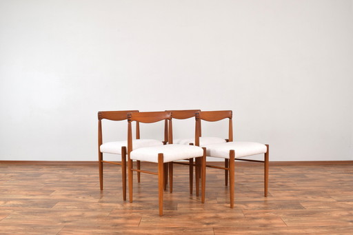 Mid Century Deense Teakhouten Eetkamerstoelen Door H.W. Klein Voor Bramin, 1960S, Set Van 4.