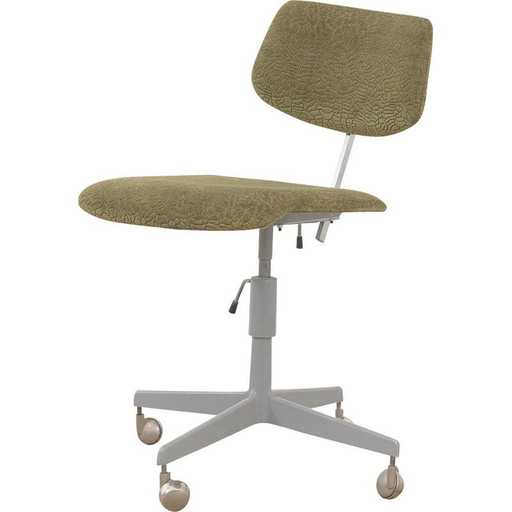 Vintage kunststof en ijzeren draaistoel voor Kovona, Tsjecho-Slowakije 950