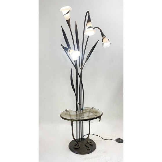 Image 1 of Vintage metalen vloerlamp