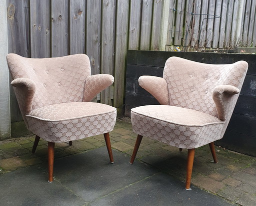 2X Mooie Cocktailstoeltjes Clubfauteuils 