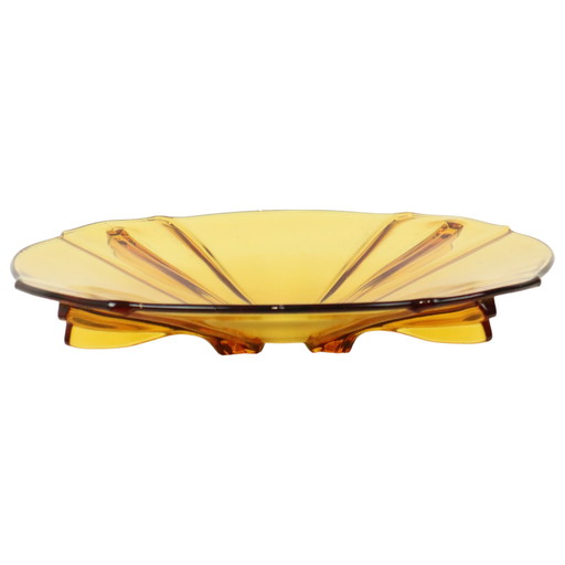 Art Deco Fruitschaal Amber