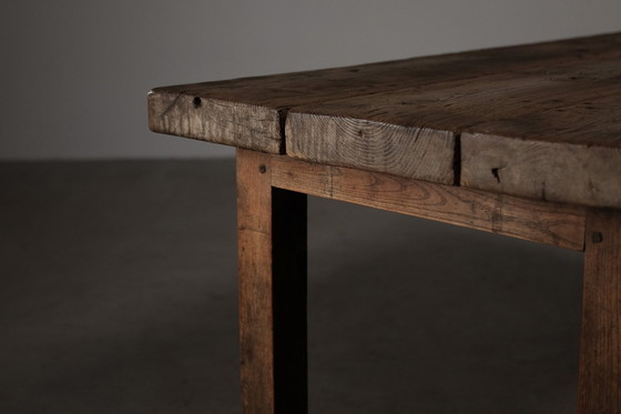 Image 1 of Populair Knutselwerkje Oude Boerderijtafel In Massief Grenen