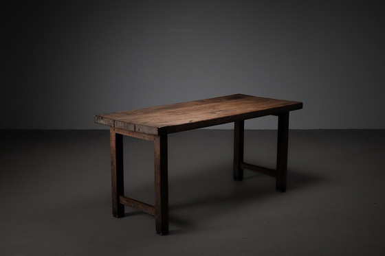 Image 1 of Populair Knutselwerkje Oude Boerderijtafel In Massief Grenen