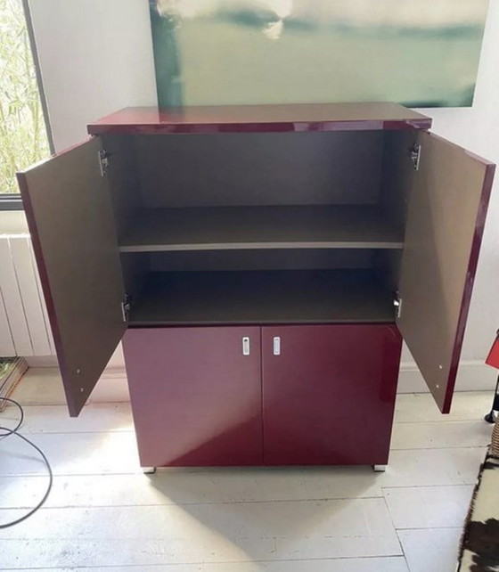 Image 1 of Habitat Dressoir / Kast Rood Lak