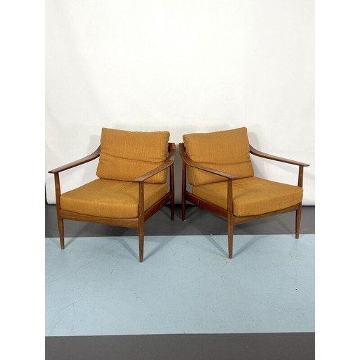 Paar vintage fauteuils model 550 van Walter Knoll, Duitsland 1950