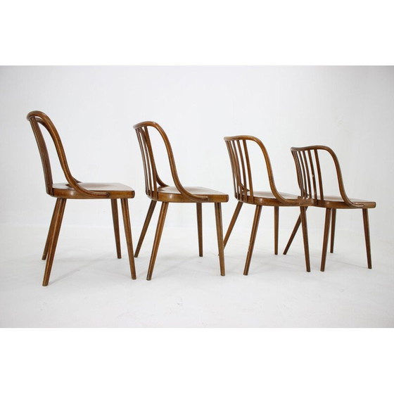 Image 1 of Set van 4 vintage stoelen Antonin Suman, Tsjecho-Slowakije 1960