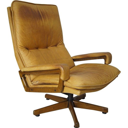 Vintage "King Chair" van André Vandenbeuck voor Strässle, jaren 1970