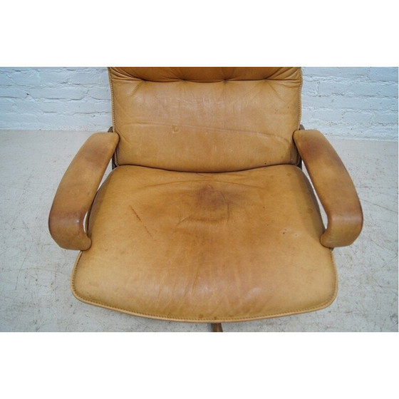 Image 1 of Vintage "King Chair" van André Vandenbeuck voor Strässle, jaren 1970