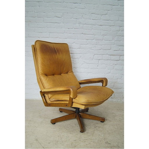 Vintage "King Chair" van André Vandenbeuck voor Strässle, jaren 1970