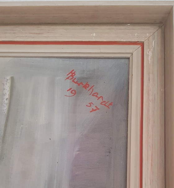 Image 1 of Jongen met vlinderdas Olieverfschilderij, 1957