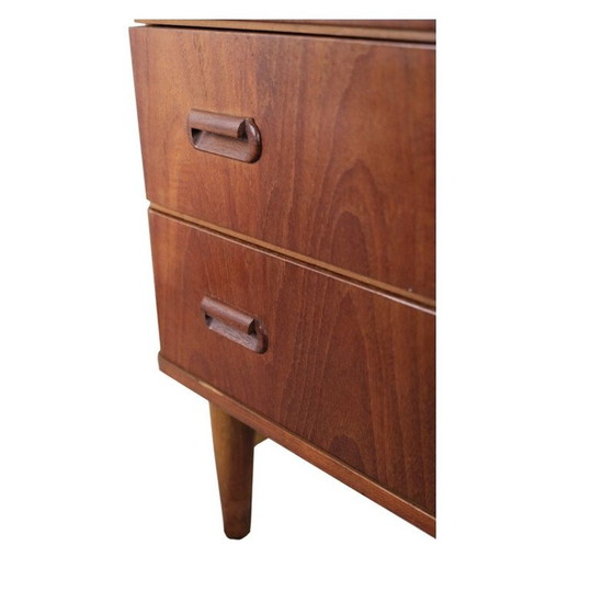Image 1 of Vintage teakhouten commode met 4 laden, Denemarken 1960