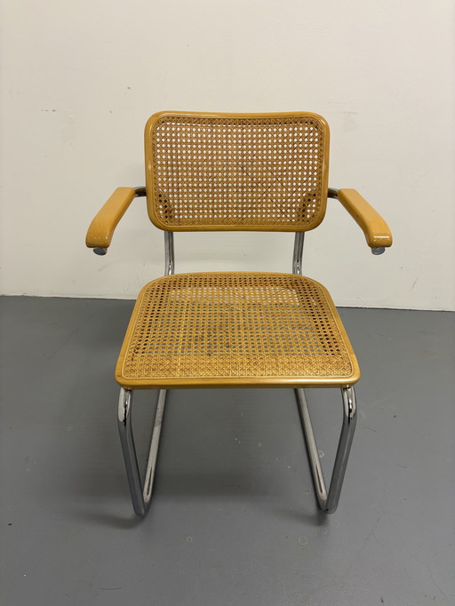 10X Vintage Thonet Stoelen Geel