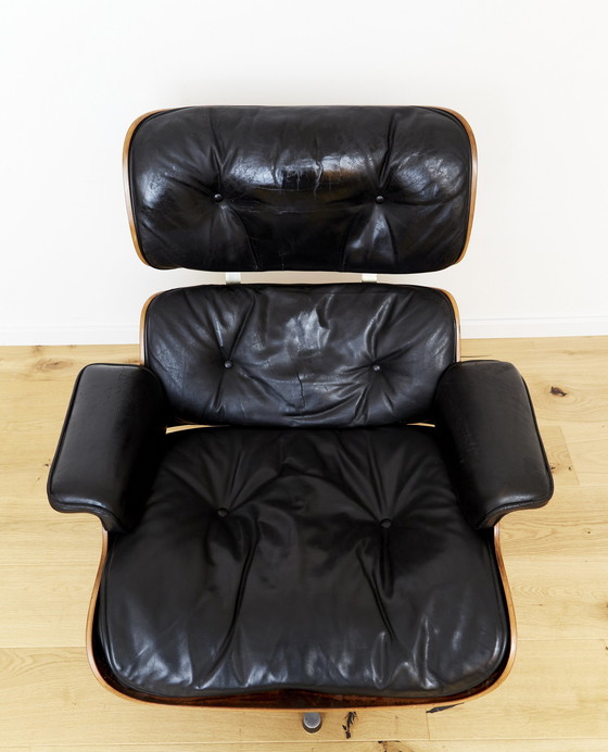 Image 1 of Charles & Ray Eames Loungestoel & Ottoman Voor Herman Miller