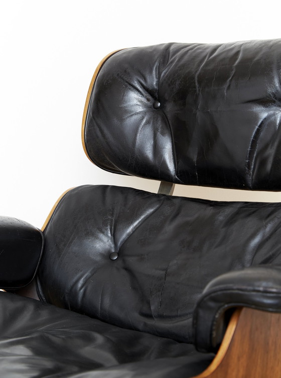 Image 1 of Charles & Ray Eames Loungestoel & Ottoman Voor Herman Miller