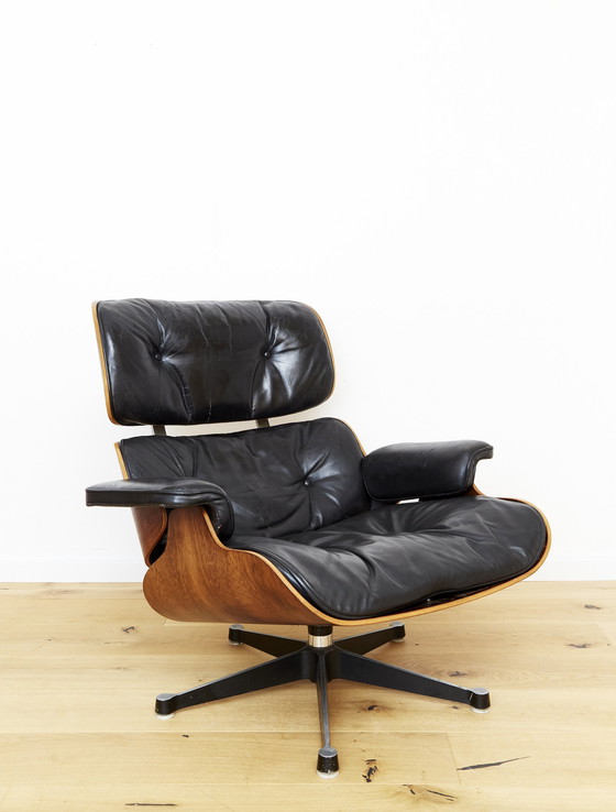 Image 1 of Charles & Ray Eames Loungestoel & Ottoman Voor Herman Miller