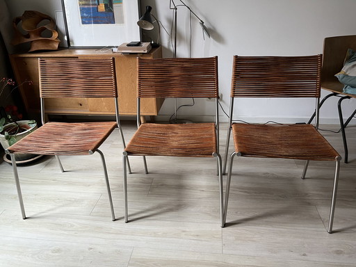 3x Bonacina miss B stoelen