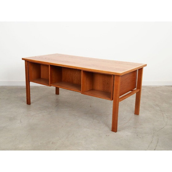 Image 1 of Essenhouten bureau, Deens ontwerp, jaren 1970, productie: Denemarken