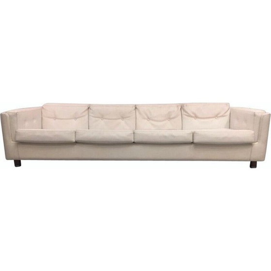 Image 1 of Vintage witte skai sofa van Mario Scheichenbauer voor Zanotta, Italië, 1965