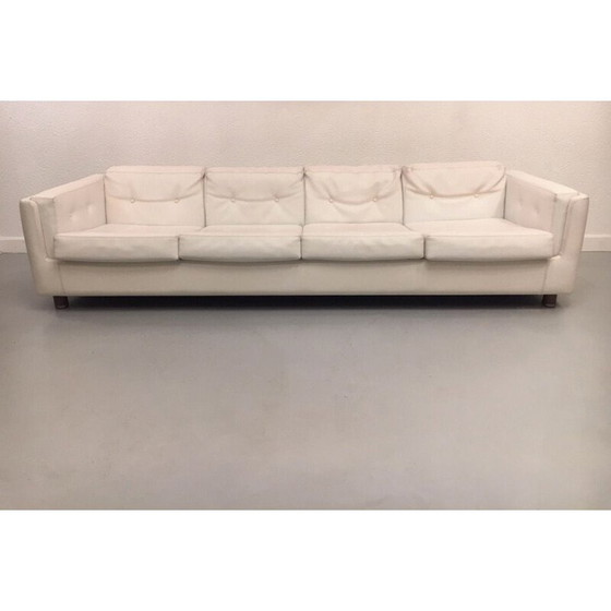Image 1 of Vintage witte skai sofa van Mario Scheichenbauer voor Zanotta, Italië, 1965