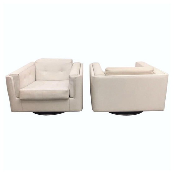 Image 1 of Vintage witte skai sofa van Mario Scheichenbauer voor Zanotta, Italië, 1965