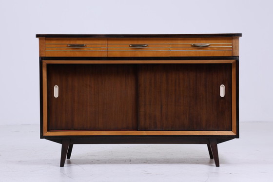 Image 1 of Vintage ladekast uit de jaren 60 | Mid Century Dressoir Ladekast Retro Opbergmeubel