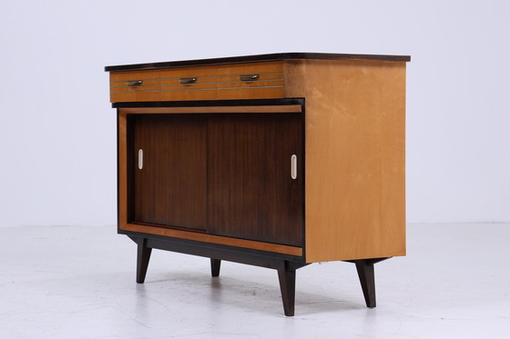 Image 1 of Vintage ladekast uit de jaren 60 | Mid Century Dressoir Ladekast Retro Opbergmeubel