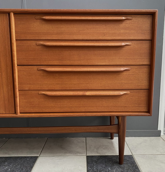 Image 1 of Teak dressoir door Heinrich Riestenpatt 1960s 225cm breed