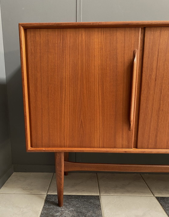 Image 1 of Teak dressoir door Heinrich Riestenpatt 1960s 225cm breed