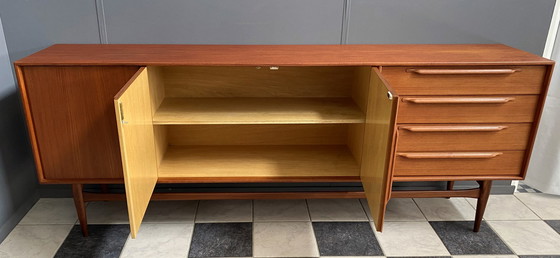 Image 1 of Teak dressoir door Heinrich Riestenpatt 1960s 225cm breed