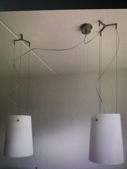 2X Prandina Hanglamp Sera S3 Opaal Wit