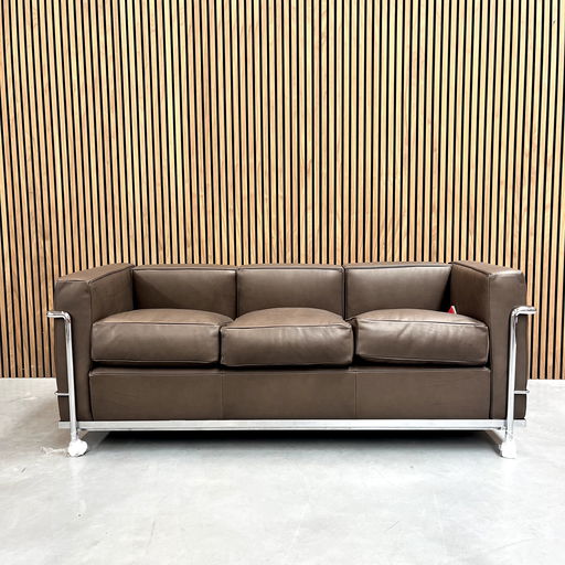 Cassina LC2 bank - Le Corbusier Mocca leder