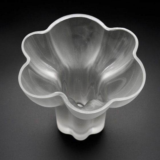 Image 1 of Zeldzame Tapio Wirkkala Rosenthal Sculptural Design Satin Glass Vaas Duo Model 470