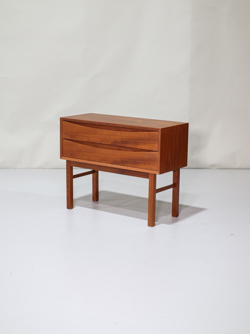 Ladekast Vintage Teak Deens Klein Jaren '60