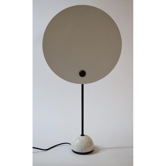 Image 1 of Vintage Kuta lamp in geaderd marmer en metaal door Vico Magistretti voor Oluce, Italië 1978