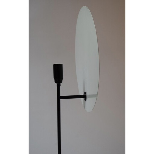 Vintage Kuta lamp in geaderd marmer en metaal door Vico Magistretti voor Oluce, Italië 1978